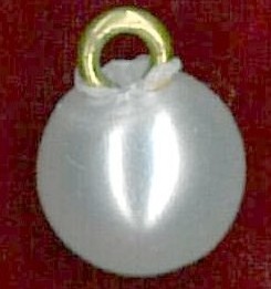 ROUND PEARL BUTTON - SIZE 8 - IVORY