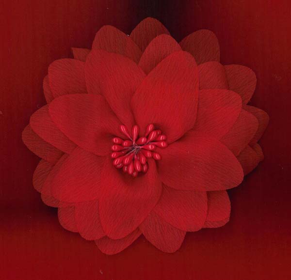 FLOWER BROOCH - RED