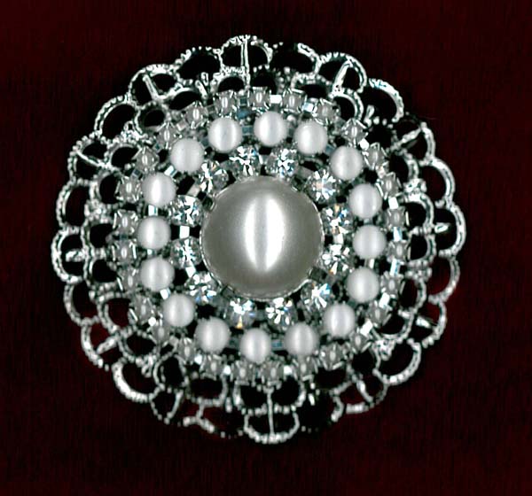 BROOCH - NICKEL/IV