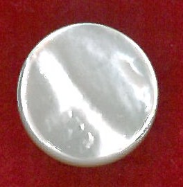 FLAT PEARL BUTTON - SIZE 8 - IVORY