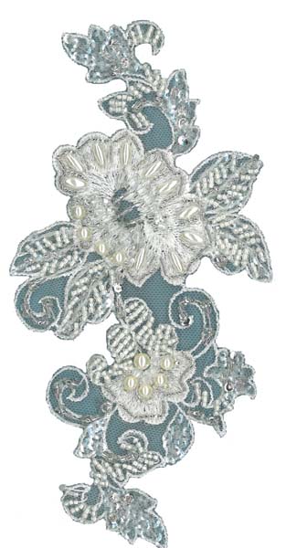 BEADED MOTIF - IVORY