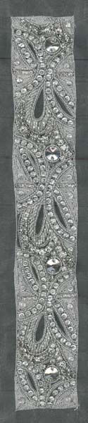 CRYSTAL BEADED MOTIF (SOLD SINGULARLY) - SIL