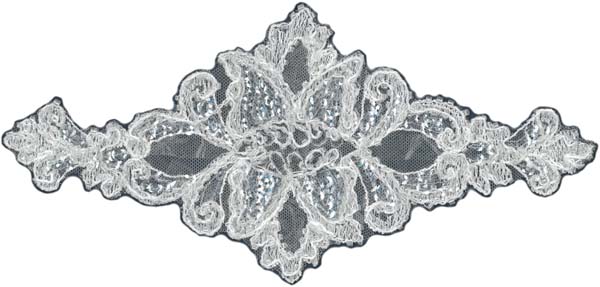 BEADED MOTIF - IVORY