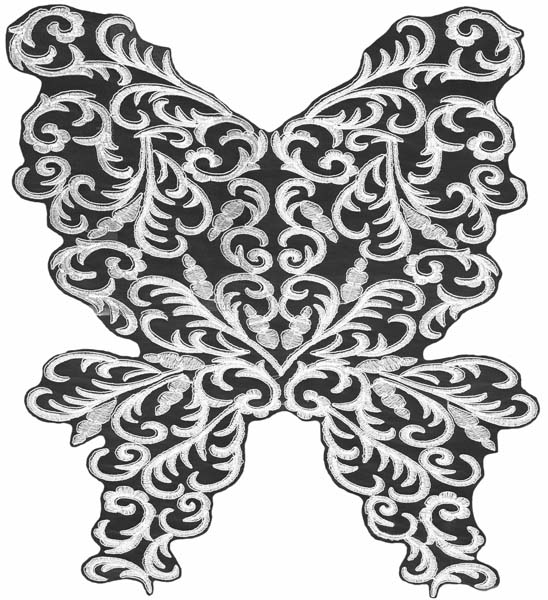 LARGE PANEL MOTIF (SOLD SINGULARLY) - IVORY