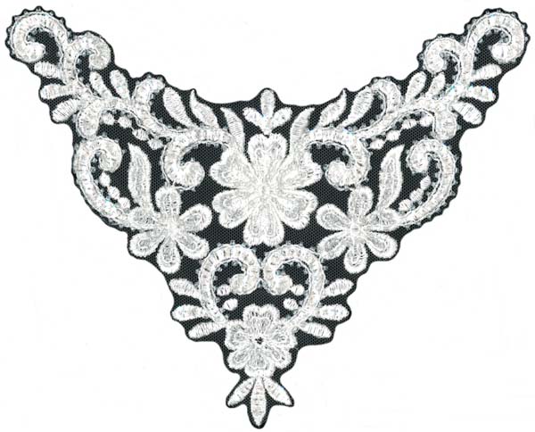 BEADED MOTIF - IVORY