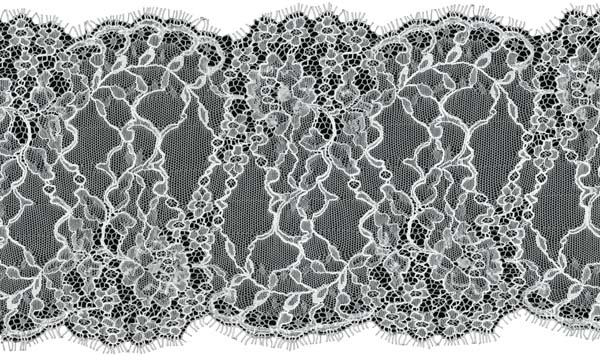 SEQUIN LACE EDGING - IVORY